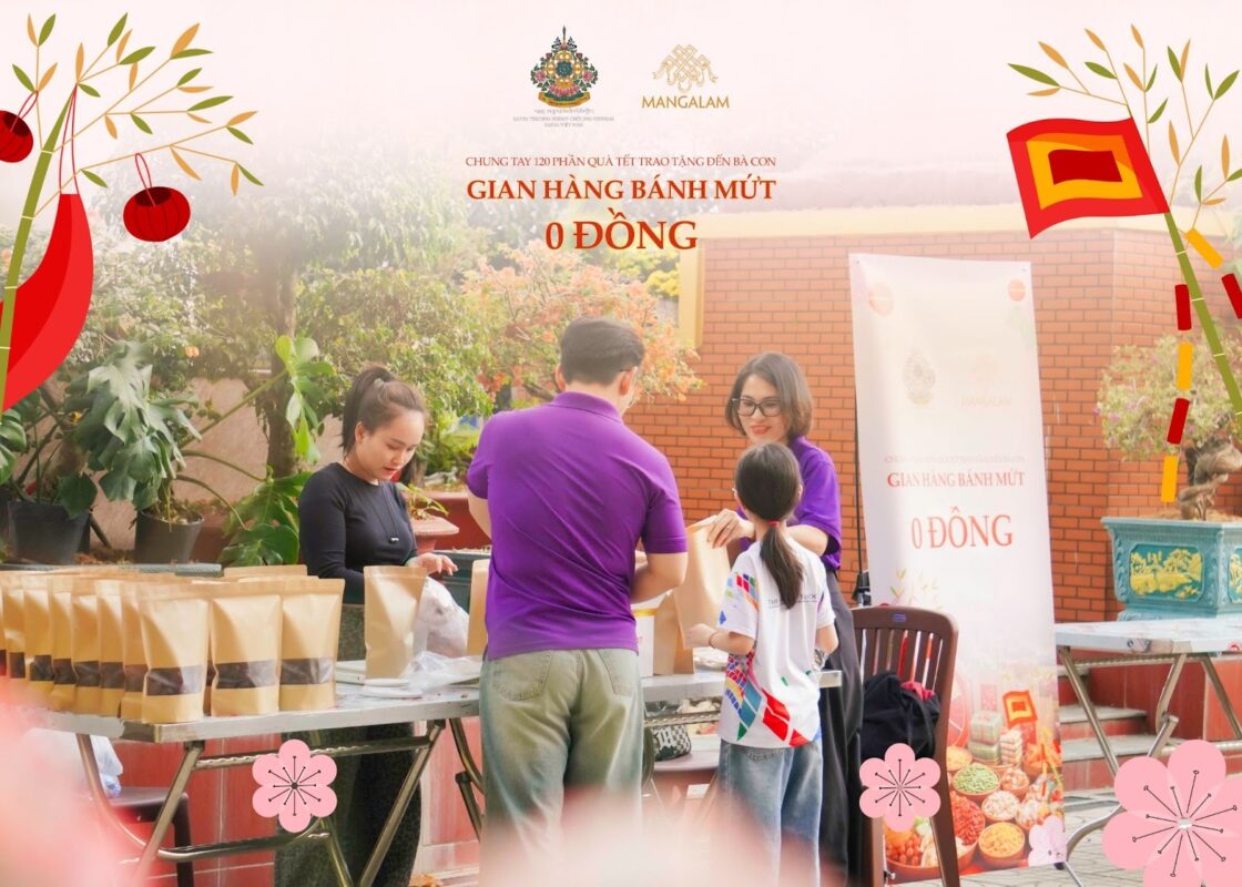 Mangalam cùng Sakya đồng hành thiện nguyện phiên chợ 0 đồng